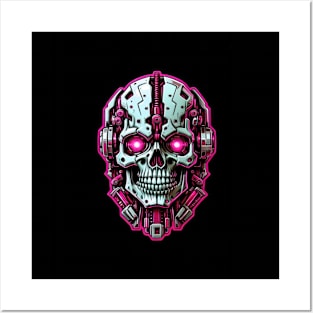 Cyperpunk skull Posters and Art